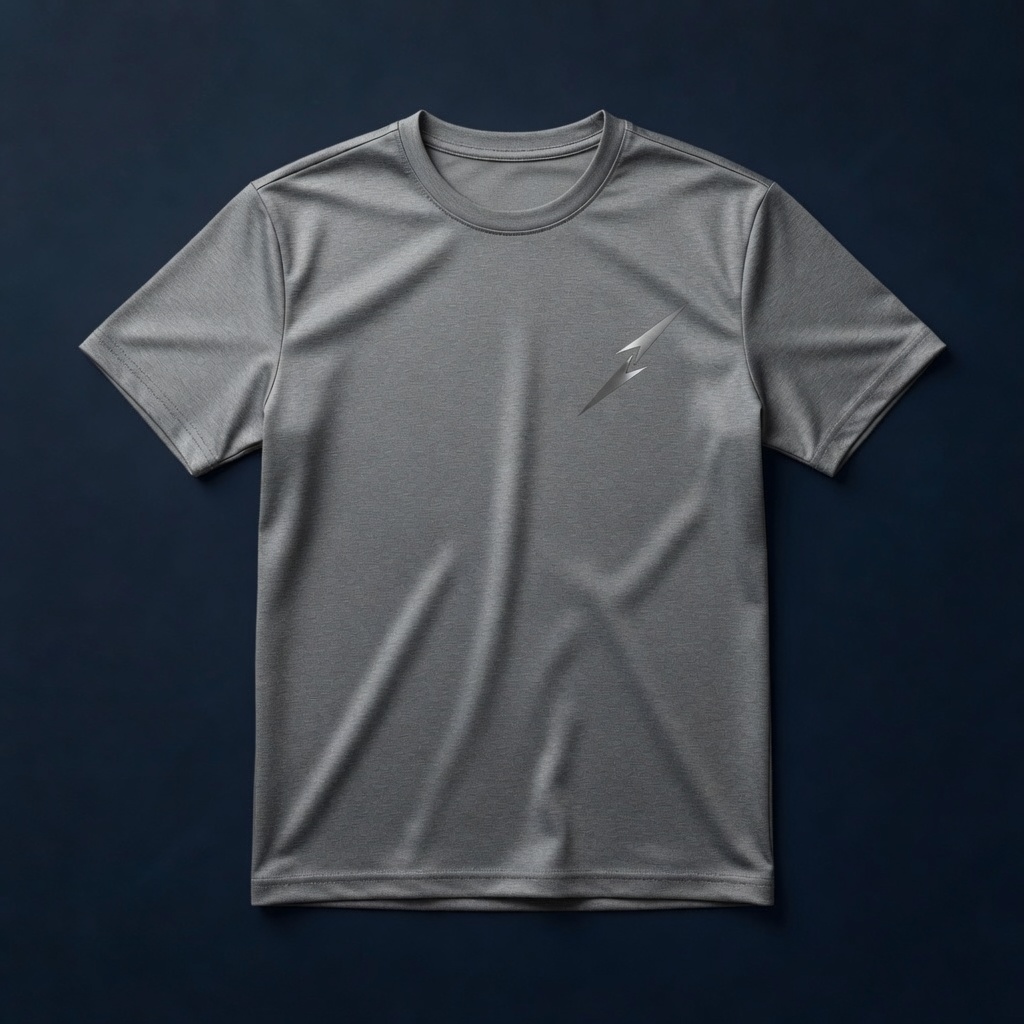 Grey spear performance tee