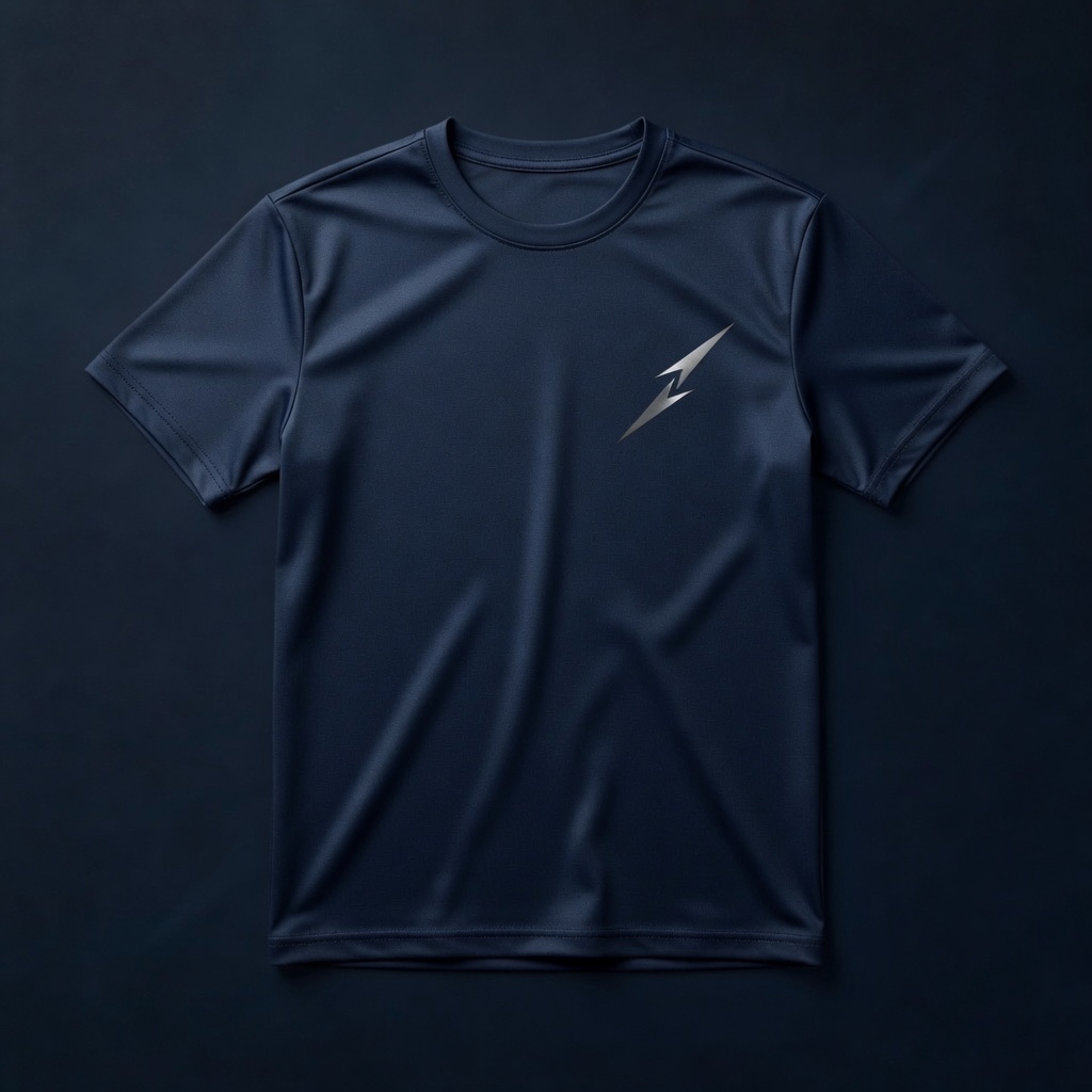 Navy spear performance tee