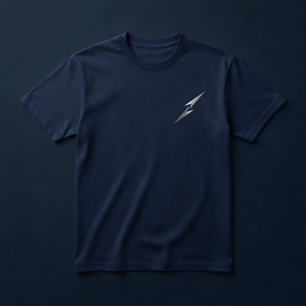 Navy spear tee